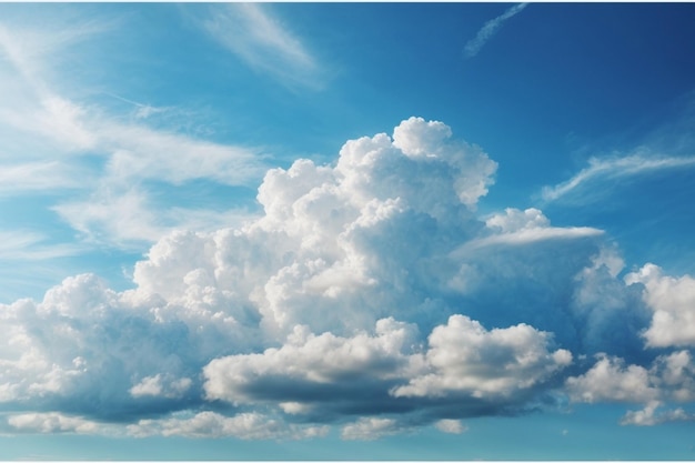 photo white cloud on blue sky