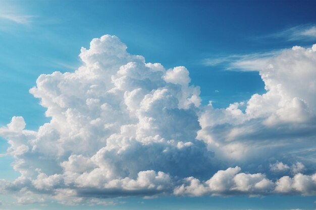 photo white cloud on blue sky