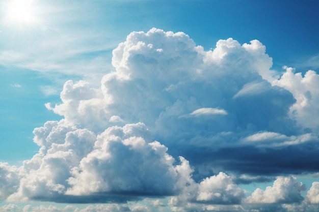 photo white cloud on blue sky