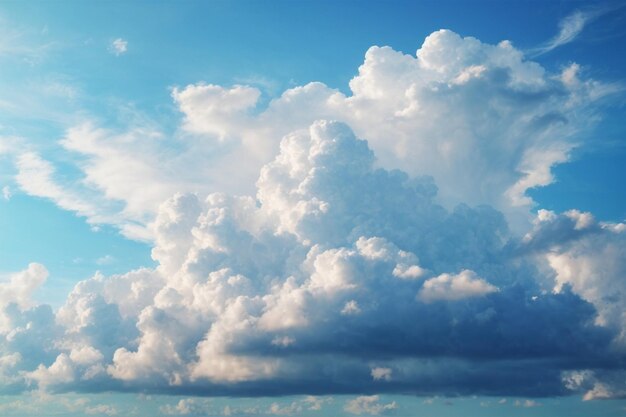 photo white cloud on blue sky