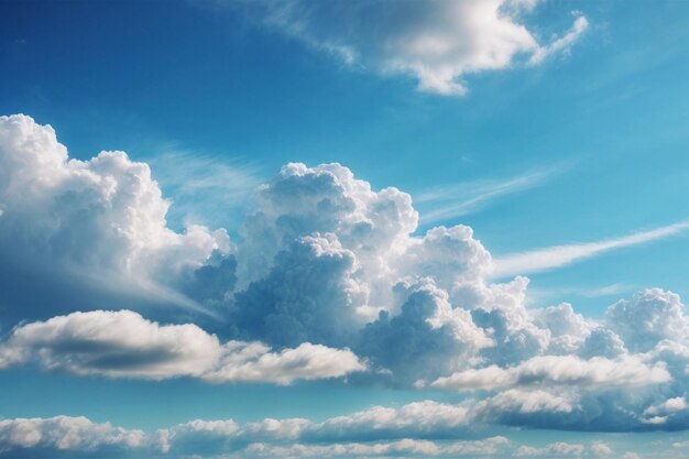 photo white cloud on blue sky