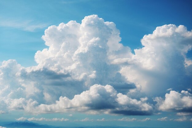 photo white cloud on blue sky