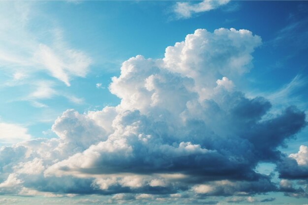 photo white cloud on blue sky