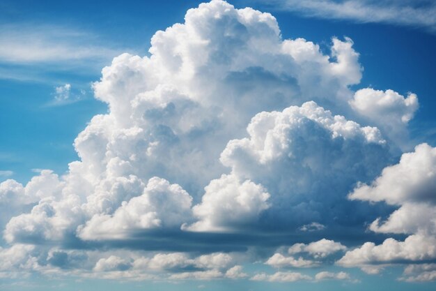 photo white cloud on blue sky