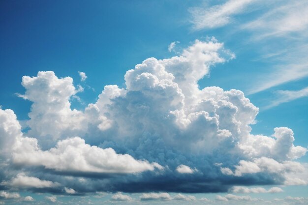 photo white cloud on blue sky