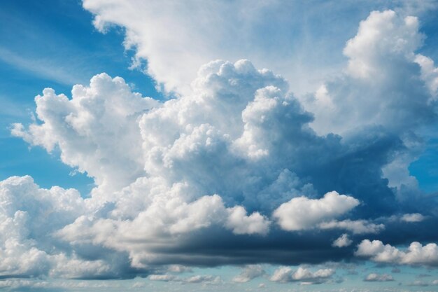 photo white cloud on blue sky