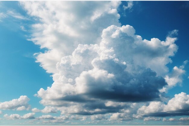 photo white cloud on blue sky