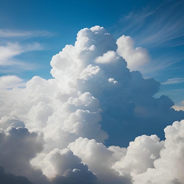 Foto foto nuvole bianche sul cielo blu