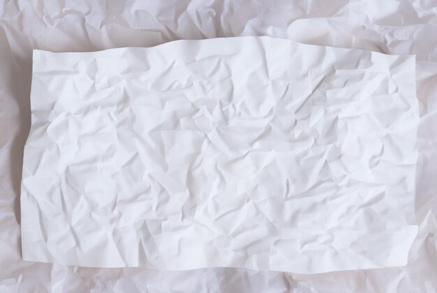 Photo photo white crumpled paper texture background design space white tone