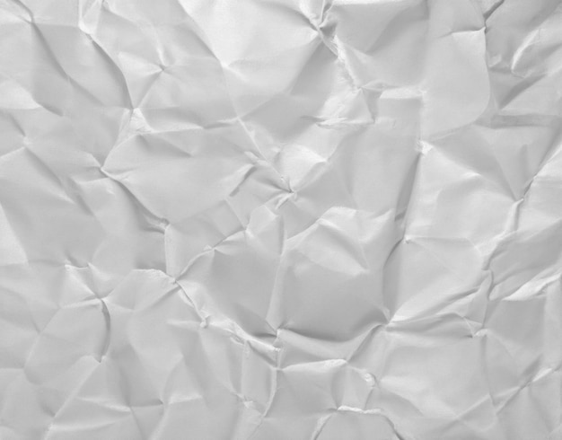 photo white crumpled paper texture background design space white tone