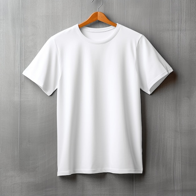 Photo of white t shirt for mockup design