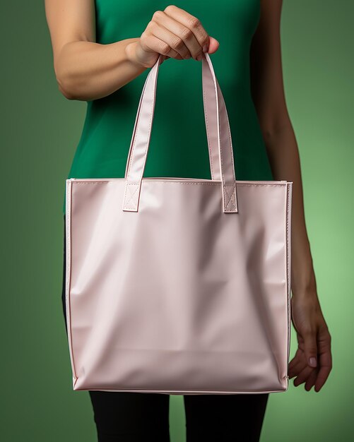 Photo photo white tote bag isolated