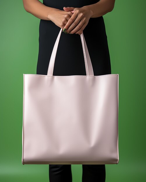 photo white tote bag isolated