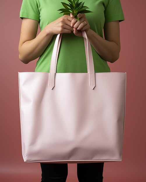 Photo photo white tote bag isolated