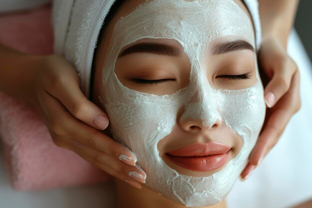 Photo of woman skin care treatment