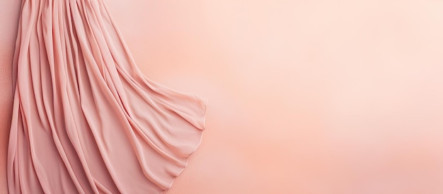 Photo photo of a woman in a vibrant pink dress standing against a blank wall with copy space