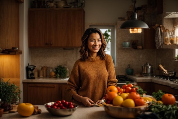 photo women cooking in kitchen