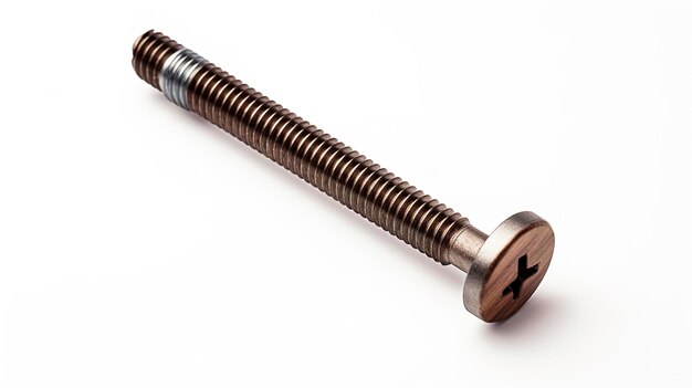 A photo of a wood screw full length photo