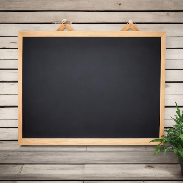 Photo photo wooden floor with a blackboard