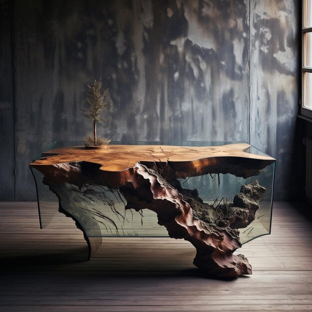 Photo wooden table
