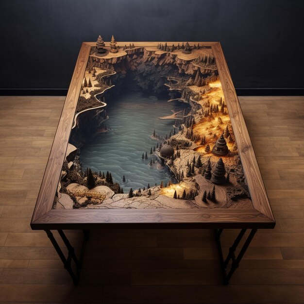 Photo wooden table