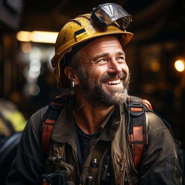 Photo of a worker with a smile