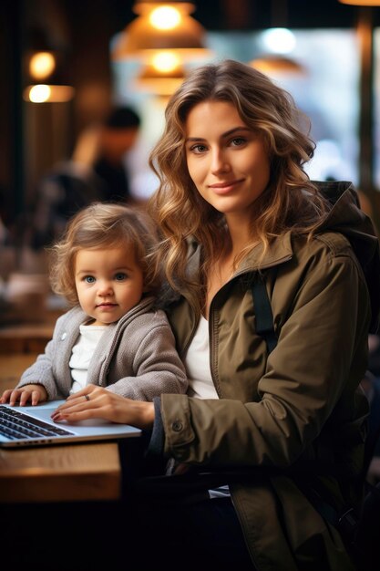 Photo of working mother