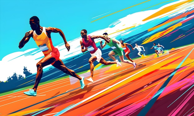 Photo photo world athletics day background design