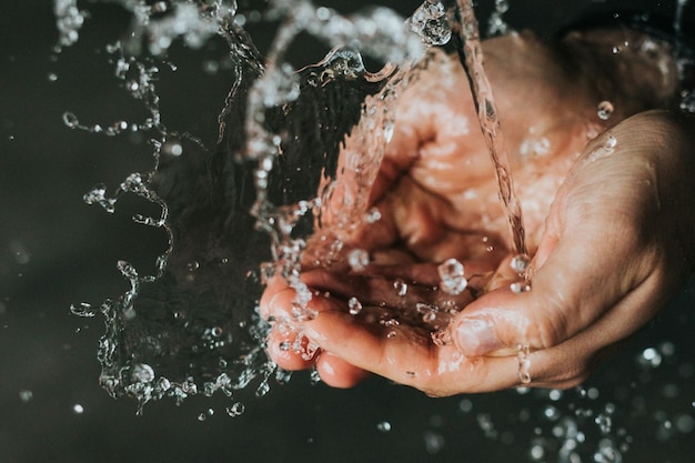 写真 写真世界水の日の背景とビンテージ水画像