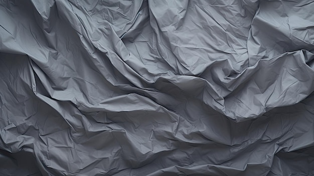 A photo of wrinkled grey paper overhead light