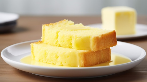 Photo of yellow butter cake