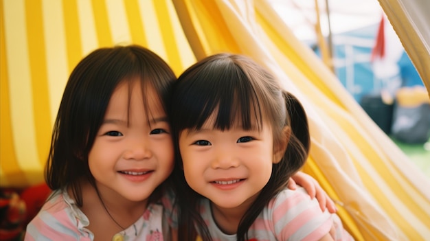 Photo of young asian children