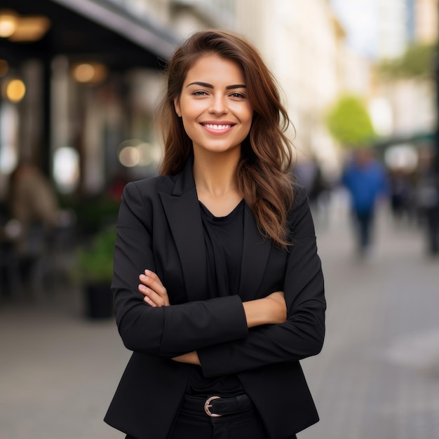 Photo of Young happy professional business woman