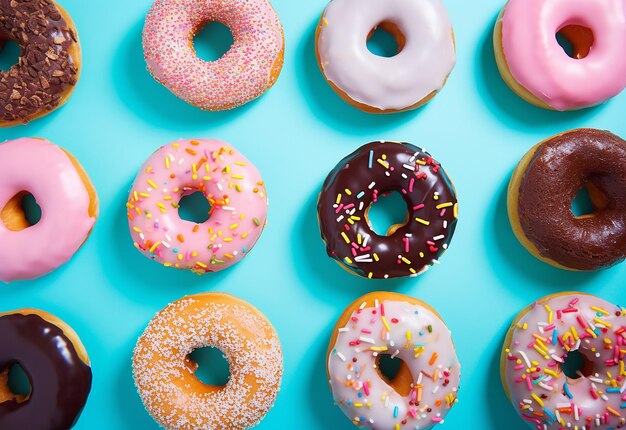 Photo of yummy delicious donuts