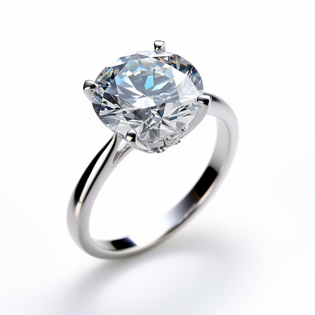 photograph of a beautiful diamond ring