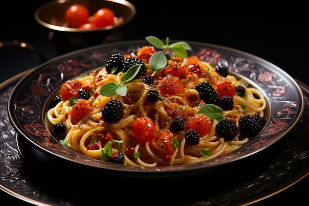 photograph of a beautiful pasta dish