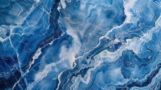a photograph of blue and white marble