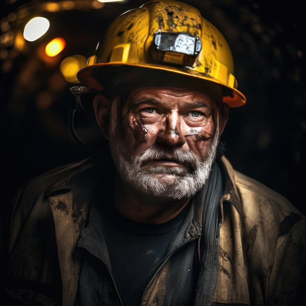 Photograph captures the essence of the profession of Miner