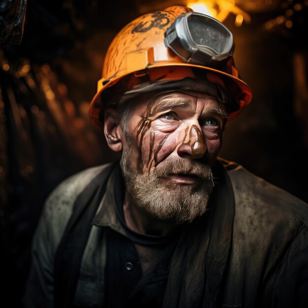 Photograph captures the essence of the profession of Miner