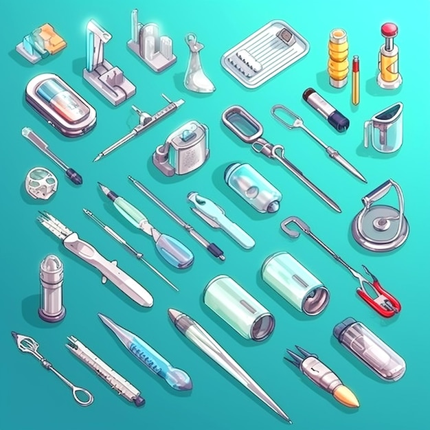 Photo photograph capturing medical instruments