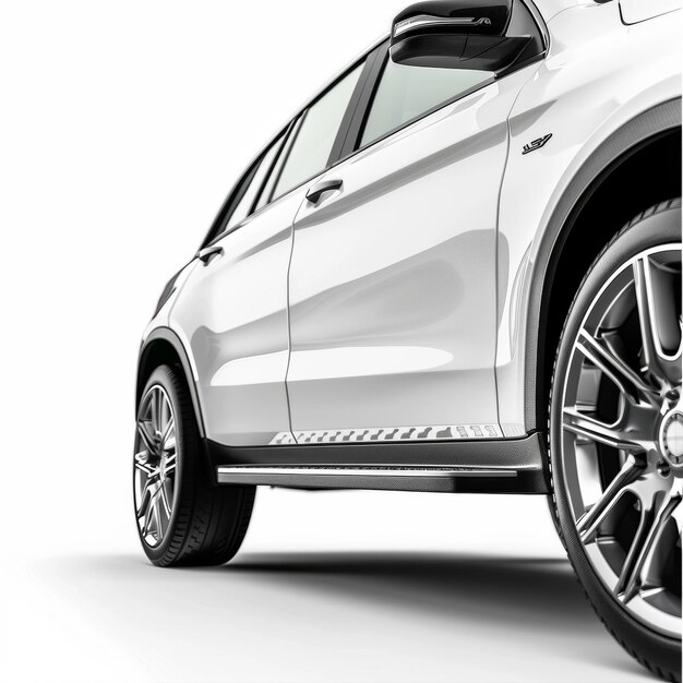 Photo photograph of a car suv on a white background