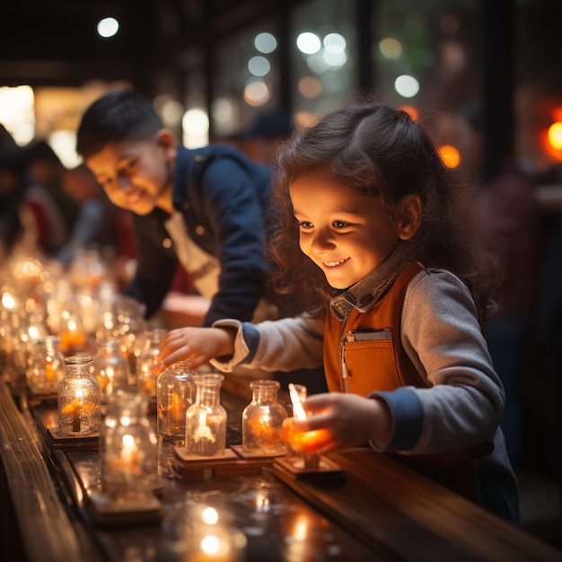 Photograph Of Children Engaging A Background