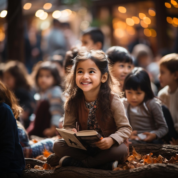 Photograph Of Children Participating Wallpaper