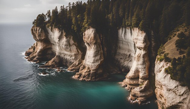 A photograph of the cliffs and cliffs.