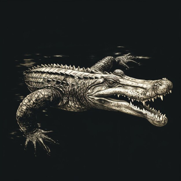 Photo photograph of crocodile