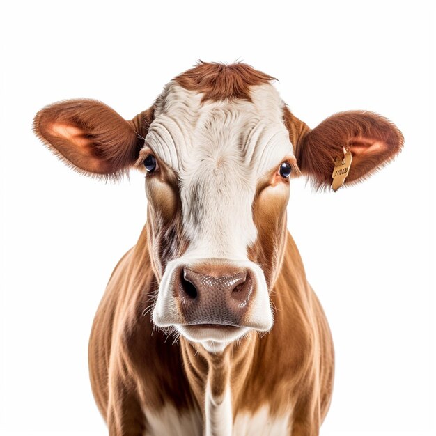 a photograph of cute and adorable cow