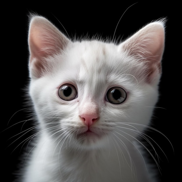 a photograph of cute and adorable kitten