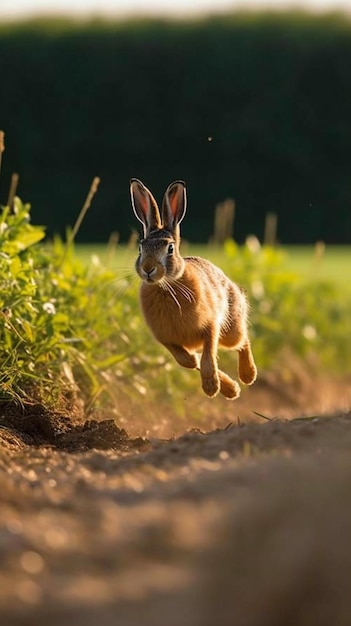 a photograph of cute and adorable rabbit bunny and hare