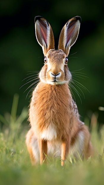 a photograph of cute and adorable rabbit bunny and hare