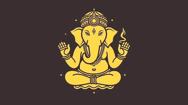 Photo photograph of the deity ganesha